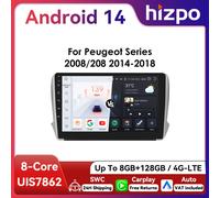 10,1 "Persla Hizpo CarPlay 2Din Android13 Radio de coche para Peugeot 208 2008 2014 - 2018 DSP RDS WiFi BT 4G SWC navegación GPS S6 (8Core 6G 64G)