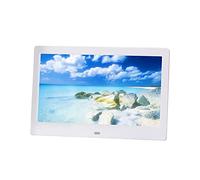 10,1 Pulgadas LED Digital Photo Picture Frame Control Remoto Álbum Electrónico Business Advertising Player Display Photo/Music/Video Player/Calendar (Color : White)
