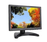 10,1 Pulgadas Monitor de Pantalla, 1920X1200 16:10 Pantalla LCD Full HD Ultradelgada, Soporte Entrada de BNC/AV/VGA/HDMI, Dual Altavoz Incorporado(EU)