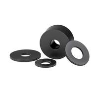 10-100 arandelas de silicona negras/blancas M2, 0,5,7, M3, M4, M5, M6, M8, M10, M12, M16, M20, juntas tóricas goma planas(2x4x0.5mm(100pcs))