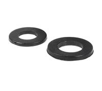 10-100 piezas de arandelas planas de nailon blanco/negro, espaciadores, juntas de aislamiento de plástico, anillos de junta M2-M20(Black,M10x20x2(30pcs))