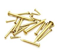 10/100 piezas de clavos pequeños de cobre puro de cabeza redonda, de diámetro 1,2, 1,5, 2 y 2,8 mm, for bisagras de muebles, tambores, joyeros, longitud de 8 a 50 mm.(100pcs 1.2x8mm)