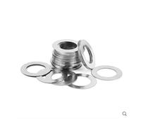 10/100 piezas M3 a M40 Arandela plana de acero inoxidable Junta ultrafina Ajuste del espesor de la junta de 0,1 mm a 1 mm(M5x7 100pcs,0.1mm Thickness)
