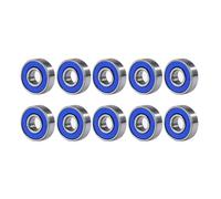 10-100 Uds 608RS rodamiento rígido de bolas 8x22x7mm rodamientos acero una sola fila ABEC-9(Blue,30PCS)