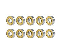 10-100 Uds 608RS rodamiento rígido de bolas 8x22x7mm rodamientos acero una sola fila ABEC-9(Yellow,30PCS)