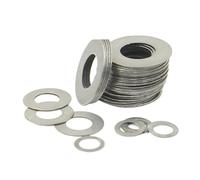 10-100 Uds acero inoxidable 0,1/0,2/0,3/0,5mm M3 M4 M5 M6 M7 M8 M9 M10 M12-M40 DIN988 junta ajustable junta plana delgada(M4x6 (100pcs),Thickness 0.3mm)