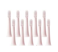 10-100 Uds cabezales de cepillo, Compatible con XIAOMI T100 20/50/100 dientes eléctrico sónico cerdas suaves recargas boquillas vacío(10Pcs Pink)