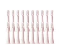 10-100 Uds cabezales de cepillo, Compatible con XIAOMI T100 20/50/100 dientes eléctrico sónico cerdas suaves recargas boquillas vacío(20Pcs Pink)