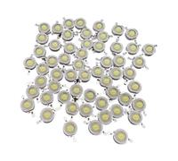 10-100 Uds. Chip de lámpara LED COB 1W 3W 3,2-3,6 V entrada 100-220LM Mini diodo bombilla(3W White,50pcs)