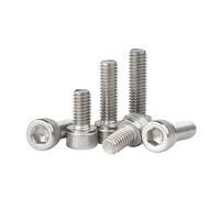 10-100 Uds M1.4 M1.6 M2 M3 M4 M5 M6 304 A2-70 hexagonal de acero inoxidable tapa hexagonal perno con cabeza hexagonal longitud del tornillo 2-50mm(14mm,M5 (10pcs))