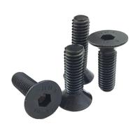 10-100 Uds M1.6-0,35 1,6mm DIN7991 Negro 10,9 Clase Acero De Aleación Hexagonal Tornillo Cabeza Avellanada Pernos Planos DIN 7991(M1.6x4mm-50pcs)
