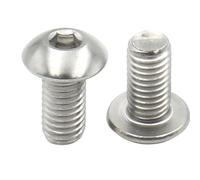 10-100 Uds M1.6 M2 .5 M3 M4 M5 M6 A2-70 304 Acero Inoxidable Negro Grado 10,9 Hexagonal Tornillo De Cabeza Botón ISO7380(16mm,304 stainless/M4 20pcs)
