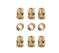 10-100 Uds M4 M5 M6 Tuerca De Inserción Latón Doble Sarga Moleteado Tuercas Rosca for Impresora 3d
