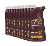 10 (10x1) Litro Mannol 5W-30 Diesel Tdi Aceite para VW, Audi, Seat, de Skoda