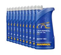 10 (10x1) Litro Mannol SAE 80W-90 Universal Aceite Motor / Manual / Api GL4