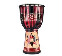 10/12/13 Pulgadas Percusión Yembé Amantes de La Música Tambor Djembe con Bolsa Correa Campana de Mano Djembe Drum Caoba Tambor Africano(Large 10 H)