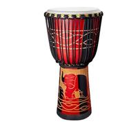 10/12/13 Pulgadas Percusión Yembé Amantes de La Música Tambor Djembe con Bolsa Correa Campana de Mano Djembe Drum Caoba Tambor Africano(Standard 13 B)