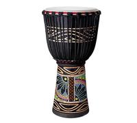 10/12/13 Pulgadas Percusión Yembé Amantes de La Música Tambor Djembe con Bolsa Correa Campana de Mano Djembe Drum Caoba Tambor Africano(Standard 12 A)