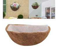 10 12 14 16 Revestimientos de fibra de coco para plantas colgantes, solución de exhibición elegante no tejida (14 pulgadas)