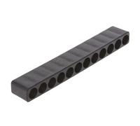10/12 Agujeros de plástico Destornillador Bit Holder Hex Shank Tool Storage Case (12 agujeros)