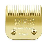 10/15/4FC/5FC/7FC/Cuchilla Cortadora Desmontable Negra, Compatible Con Wahl, Compatible Con Km, Compatible Con Andis, Compatible Con Oster, A5 Clippers(Golden/6.3mm)