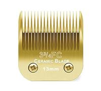 10/15/4FC/5FC/7FC/Cuchilla Cortadora Desmontable Negra, Compatible Con Wahl, Compatible Con Km, Compatible Con Andis, Compatible Con Oster, A5 Clippers(Golden/13mm)