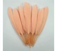 10-15 cm/4-6 inch kleurrijke eendenveren, handgemaakte accessoires, kleine ganzenveren, sieraden maken, doe-het-zelf decoraties, schelproze, 100 stuks