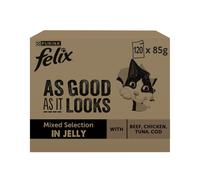 FELIX Fantastic Comida para Gatos selección de sabores en gelatina 120x85g
