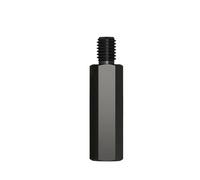 10/20/100 Uds M3 M4 Niquelado/negro/azul Blanco Zinc Acero Al Carbono Macho-hembra Columna Hexagonal Soporte Espaciador Pilar(Black,M4x12mm(20pcs))