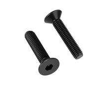 10/20/30/50/100 Uds DIN7991 Hexágono Cabeza Con Conector Hexagonal Tornillo Avellanado Plano M2 .5 M3 M4 M5 M6 M8 Pernos De Acero Negro Grade10.9(25mm,M2.5 (100pcs))