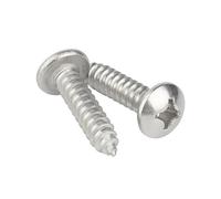 10/20/30/50/100 Uds. Tornillos De Rosca Cabeza Redonda Acero Inoxidable 304 Madera Plana M1.2 .4 .7 M2 6 M3 .5 M4 M5 M6 M8(8mm,M1.7-100pcs)