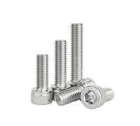10/20/30/50 Uds M1.4 M1.6 M2 M2.5 M3 M4 304 cabeza en forma de copa de acero inoxidable tornillo con cabeza hexagonal perno de cabeza(M2.5-30pcs,7mm)