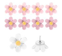 10/20/30 chinchetas de corcho con diseño de cabeza de flor para tablones de anuncios de resina