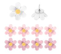10/20 / 30 Piezas Alfileres de Flores Chinchetas Decorativas Pin de Mapa para Tablones de Anuncios de Oficina Escolar Tachuelas de Tablón de Anuncios de Corcho Tachuelas Decorativas para tablones de