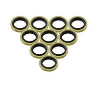 10 20 40pcs M10 Banjo de freno arandelas de pernos Sellos de goma Juntas compatibles con sistemas de frenos de motocicleta(40 PCS)
