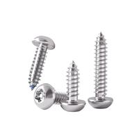 10/20/50/100/200 Uds M2 .6 M3 .5 M4 M5 M6 304 Cabeza Redonda De Acero Inoxidable Ciruela Con Aguja Poste Tornillos Antirrobo For Madera(10mm,M3 50pc)