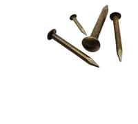 10/20/50/100 Uds. Clavos de cabeza redonda de cobre puro de latón antiguo, clavos pequeños de bronce de 1,2/1,5/2/2,8mm for decoración de joyeros con bisagras de muebles(50pcs 2x30mm)