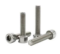 10/20/50/100 Uds M1.6 M2 M3 M4 M5 M6 M8 DIN912 A2-70 304 Hexagonal De Acero Inoxidable Sin Tapa Moleteada Tornillo Cabeza(3mm,M2.5 (50pcs))