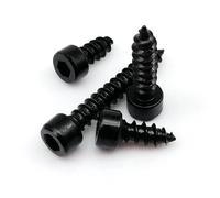 10/20/50/100 Uds M2 M3 M4 M5 M6 acero al carbono negro Allen hexagonal tapa cabeza altavoz madera tornillo autorroscante(16mm,20pcs M5)