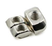10/20/50/100 Uds M3/M4/M5 * 10 * 6 for ranura de la serie 20 tuerca en T deslizante tuerca en T martillo conector de fijación extrusión de aluminio 2020(10 pcs,M3)