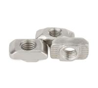 10/20/50/100 Uds M3 M4 M5 M6 M8 tuerca en T martillo tuerca deslizante sujetar for extrusión de aluminio serie EU 15/20/30/40/45(45-M4 10pcs)