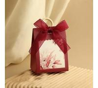 10/20/50 cajas portátiles de papel para bodas, pequeñas cajas de papel para regalos con cintas, cajas de dulces con perlas para regalos de baby shower para embalaje