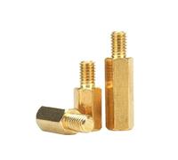10/20/50 piezas Tornillos espaciadores hexagonales de latón M2 .5 M3 M4 M5 Separadores pilares roscados(28mm,M4 (10pcs))
