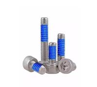 10/20/50 Uds 304 cabeza en forma de taza acero inoxidable pegamento flor ciruelo tornillo antiaflojamiento redonda antirrobo sin columna M2M3M4M5(50pcs M2X6)