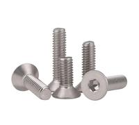 10/20/50 Uds 6mm M6 X 1,0 304 Tornillos De Cabeza Plana Acero Inoxidable Perno Avellanado DIN 7991 Tornillo Hexagonal A2-70(M6 x 12mm-50pcs)