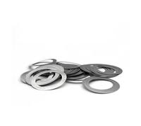 SINEKY 10/20/50 Uds Espesor 0,1mm arandela Plana de Acero Inoxidable Junta Ultrafina Junta de Ajuste M3-M20 cuña Delgada(17x24x0.1 (20Pcs))