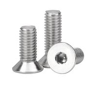 10/20/50 Uds M2 .5 M3 M4 M5 M6 M8 DIN7991 Acero Inoxidable 304 Tornillo Avellanado De Cabeza Plana Hexagonal(6mm,M2-50pcs)
