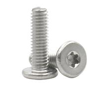 10/20/50 Uds M2 .5 M3 M4 M5 M6 Tornillo De Cabeza Oblea Plana Ultradelgado Acero Inoxidable 304 A2-70 Chapado En Zinc Negro Torx Seis Lóbulos(M2x12mm 50pc)