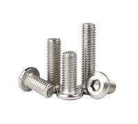 10/20/ 50 Uds M3 M4 M5 304 Cabeza Hexagonal Plana De Acero Inoxidable Muebles Remache Tornillo Conector Junta Perno(6mm,M4 x20pcs)