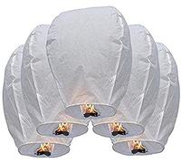 10/20 farolillos volantes chinos del cielo Uso Festivo Exprimir un deseo biodegradable para bodas, fiesta (20)